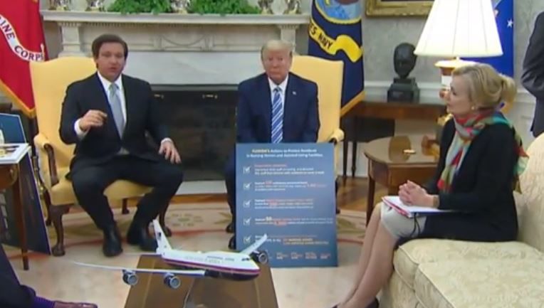 DeSantis at the White House on Tuesday, April 28